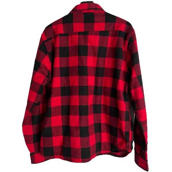 Iron And Resin Buffalo Plaid Shirt Jacket Size XXL Red - Picture 2 of 8